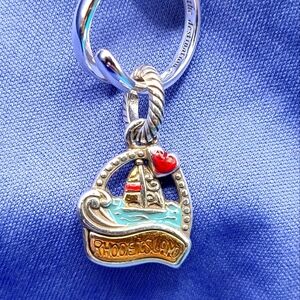 Brighton Charm Rhode Island Ocean State Charm! Sailboat on water!